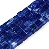 Blue Watermelon Stone Glass Beads Strands G-T139-6x6-22A-4