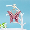 Zinc Alloy Rhinestone Keychain PW-WG5458F-05-1