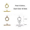 Alloy Tibetan Silver Toggle Clasps PALLOY-PH0005-56-2