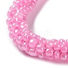 Crochet Glass Beads Braided Stretch Bracelet BJEW-K232-01R-2