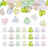 28Pcs 7 Colors Acrylic Bead Caps for Wind Chimes Making TACR-TA0001-70-1