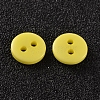2-Hole Flat Round Resin Sewing Buttons for Costume Design BUTT-E119-28L-18-2