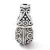 Tibetan Style Alloy 3 Hole Guru Beads TIBEB-M030-07AS-1