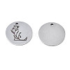 Non-Tarnish 304 Stainless Steel Charms STAS-T059-26P-L-3