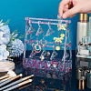   1 Set Transparent Acrylic Earring Display Stands EDIS-PH0001-22-3