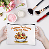 Custom Polycotton Cheese Fries Printed Canvas Storage Bags ABAG-WH0029-136-5