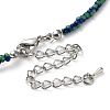 Glass Beaded Necklace NJEW-Z029-05S-3