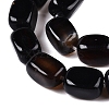 Natural Black Agate(Dyed & Heated) Beads Strands G-T138-110-3