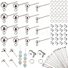 304 Stainless Steel Ball Post Stud Earring Findings & Flat Head Pins & Ball Head Pins & Eye Pin & Jump Rings STAS-BBC0010-38P-7