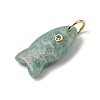 Natural Amazonite Pendants G-A297-01G-05-2