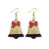 Christmas Iron Acrylic Dangle Earrings FS-WG00170-08-1