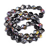 Electroplate Glass Beads Strands EGLA-N008-019-A02-2