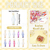 100Pcs Acrylic Pendants PALLOY-TAC0296-4