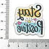 Motivational Quote Stay Positive Printed Acrylic Pendants MACR-K362-01B-3