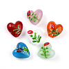 Handmade Bumpy Millefiori Glass Beads LAMP-N024-42-1
