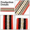 10 Yards Ethnic Style Polyester Ribbon for Sewing Decoration OCOR-CY0001-86A-6