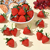 20Pcs Resin Simulated Strawberry AJEW-SP0003-29-5