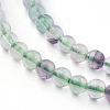 Natural Fluorite Beads Strands X-G-E112-4mm-19-3