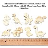 Unfinished Wooden Dinosaur Cutouts WOOD-CJC0010-01-2