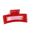 Rectangle Glisten Resin Claw Hair Clips PW-WGF8226-01-1