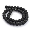 Frosted Glass Round Bead Strands GLAA-J079-02-8mm-2