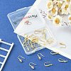 24Pcs 6 Style Brass Micro Pave Clear Cubic Zirconia Earring Hooks KK-BBC0002-11-5