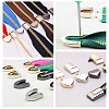 CHGCRAFT 4 Sets 4 Colors Zinc Alloy Zipper End Tail FIND-CA0001-82-6