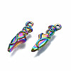 Rainbow Color Alloy Pendants PALLOY-N163-109-NR-3