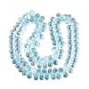 Baking Paint Transparent Glass Beads Strands GL-N005-02A-D07-2