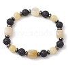 Natural & Synthetic Mixed Gemstone Beads Bracelets BJEW-JB11322-3