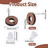 50Pcs Wood Stud Earring Finding FIND-SP0001-19A-2