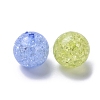 Transparent Crackle Acrylic Beads CACR-R008-20mm-M-2