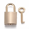 Rectangle Alloy Padlock Mini Lock with Key PALLOY-H191-02G-1