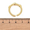 Brass Micro Pave Cubic Zirconia Open Cuff Rings for Women RJEW-G341-03G-01-5