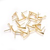 304 Stainless Steel Stud Earrings Findings STAS-P227-35G-1