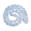Electroplate Glass Bead Strands GLAA-S387-01D-2
