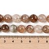 Natural Black Gold Rutilated Quartz Beads Strands G-H093-B02-10MM-3