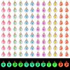 120Pcs 6 Color Luminous Glass Bottle Pendant JX866A-1