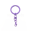 Spray Painted Iron Keychain Swivel Clasps FIND-WH0111-355I-1