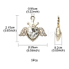 Alloy Rhinestone Pendants ALRI-YW0001-08-3