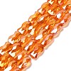 Electroplate Glass Beads Strands EGLA-P066-01A-AB10-1