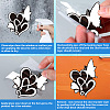 Reflective Vinyl Butterfly Car Stickers STIC-WH0022-004-4