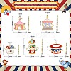 30Pcs 5 Styles Circus Theme Alloy Enamel Pendants ENAM-CJ0004-78-2