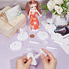 Plastic Adjustable Doll Stands ODIS-WH0038-98C-3