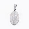 304 Stainless Steel Pendants STAS-H355-36-2