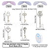 SUNNYCLUE Skeleton Key Charm DIY Jewelry Making Kit for Crafts Gifts DIY-SC0017-42-2