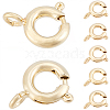20Pcs Brass Spring Ring Clasps KK-BBC0025-72A-7