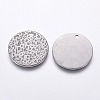 Non-Tarnish 304 Stainless Steel Pendants STAS-F230-09P-2