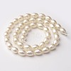 Eco-Friendly Glass Pearl Teardrop Beads Strands X-HY-O001-C-01A-2