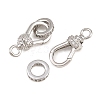 Brass Micro Pave Clear Cubic Zirconia Spring Ring Rings CU-CBA8264-05P-3